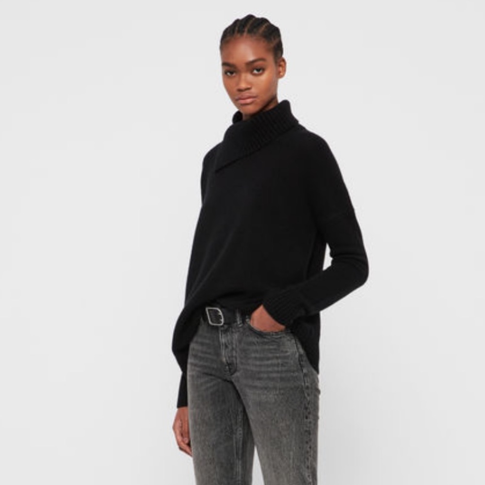 All Saints Witby Roll Neck Jumper - Picture 1 of 8